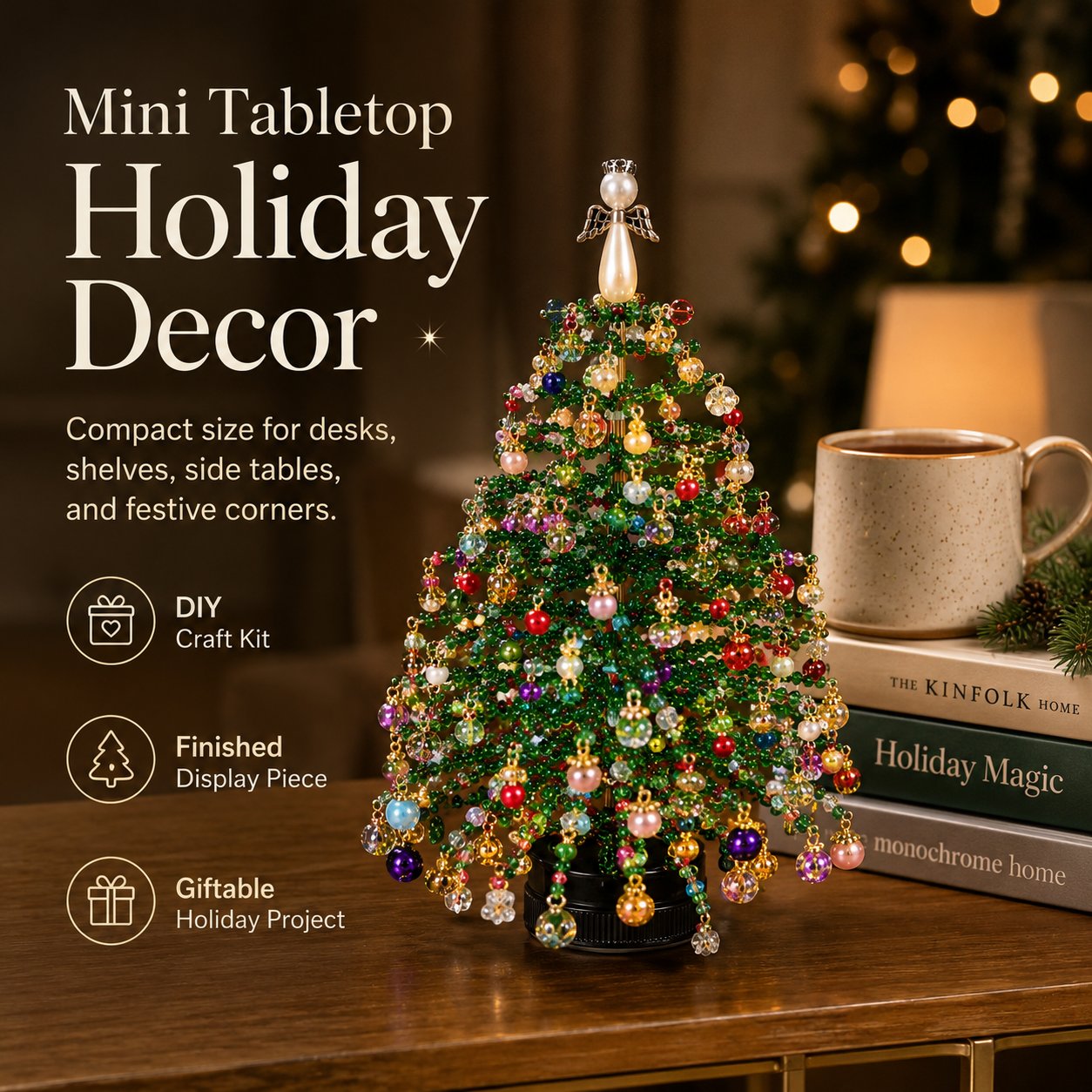 ๐ Unique Christmas Gift 2026 | DIY Beaded Christmas Tree Craft Kit for Creative Holiday Fun