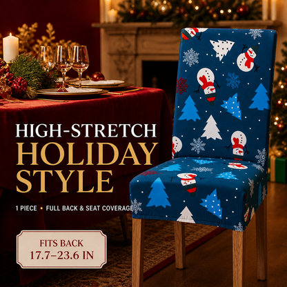 🎄Transform Your Dining Room in Seconds!🪑Christmas High-Stretch Dining Chair Cover
