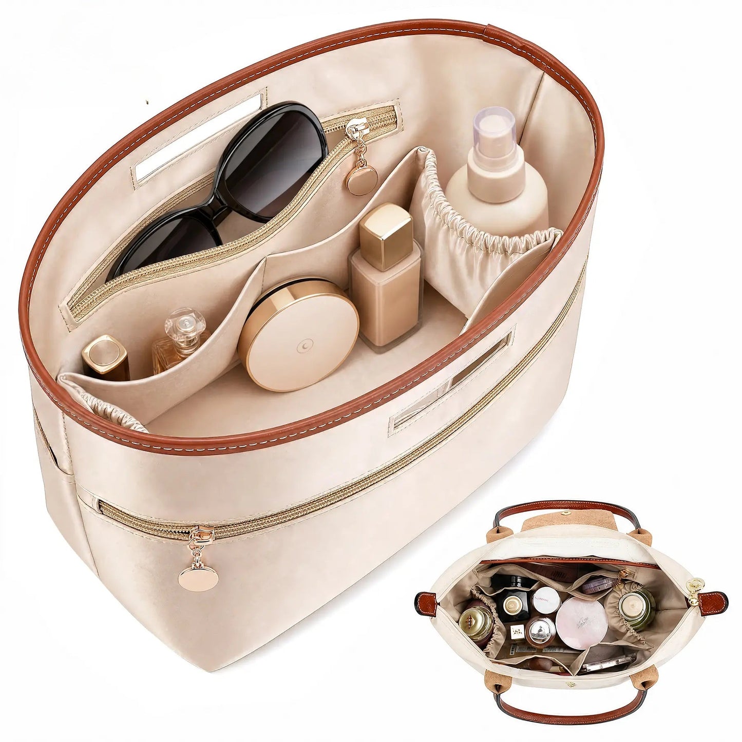 👜 Soft Satin Tote Organizer – Protect & Organize Your Favorite Handbag✨