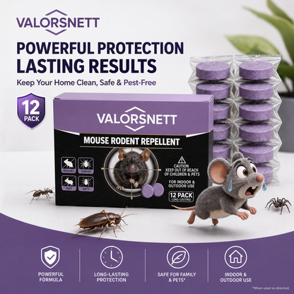 🐭 12-Pack Rodent Repellent Balls – Mouse & Rat Deterrent for Home, Garage & RV
