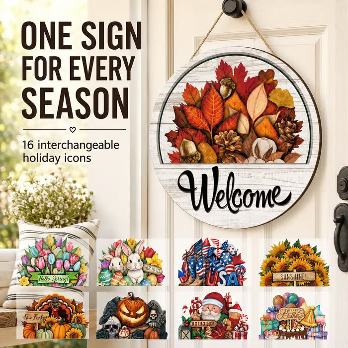 🔥 50% OFF TODAY🏡 16-Piece Interchangeable Welcome Sign