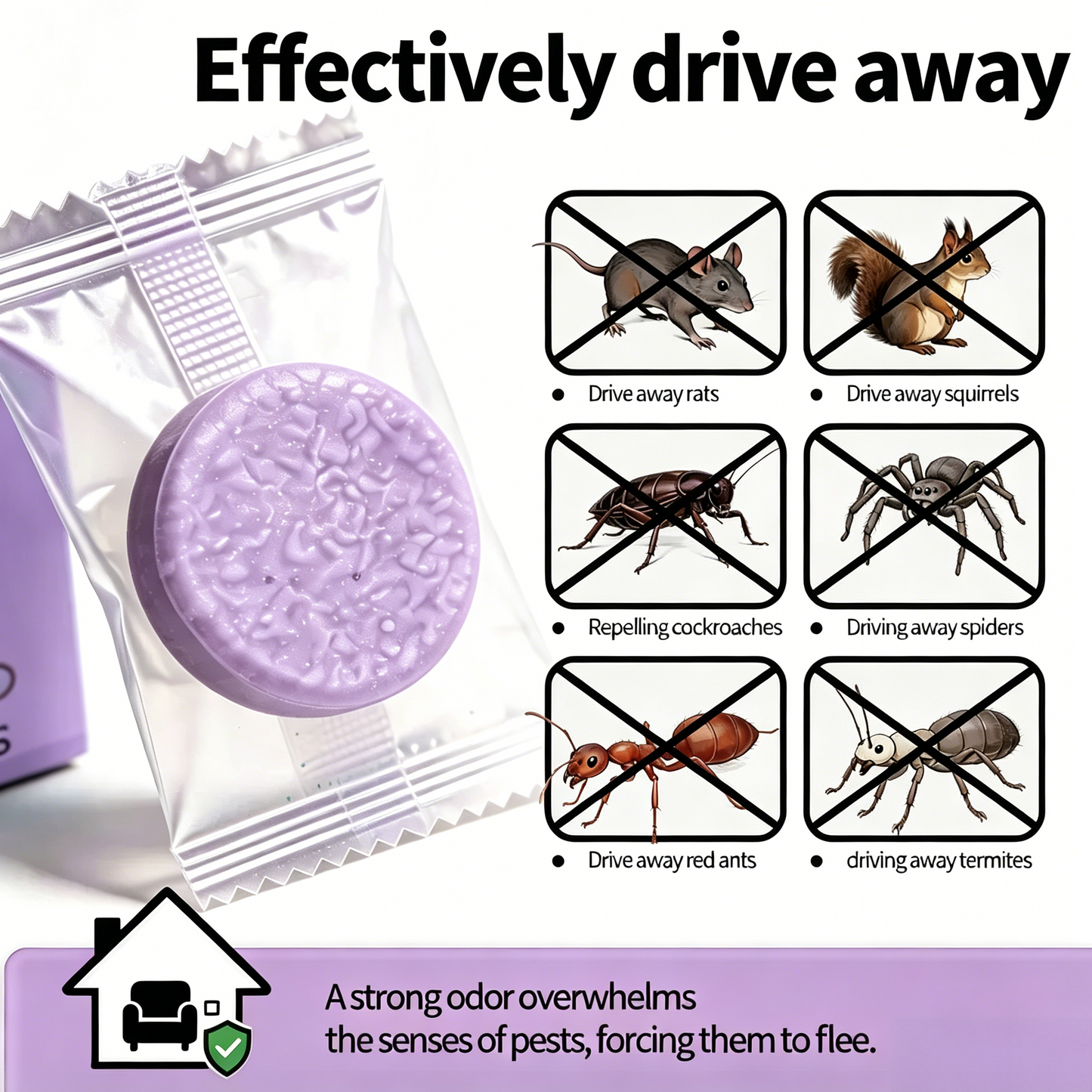 🐭 12-Pack Rodent Repellent Balls – Mouse & Rat Deterrent for Home, Garage & RV