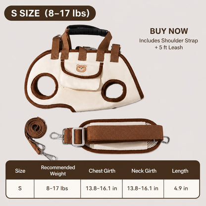 The Ultimate Hands-Free Pet Carrier|Comfortable Support For Every Adventure