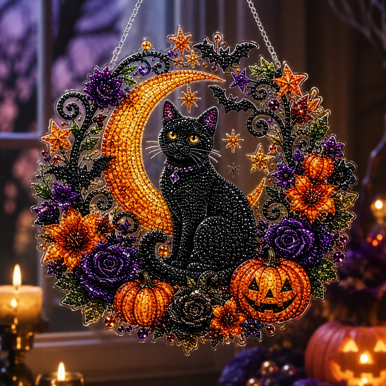 ✨ Seasonal Diamond Art Hanging Ornament Collection |DIY Holiday Craft Kit