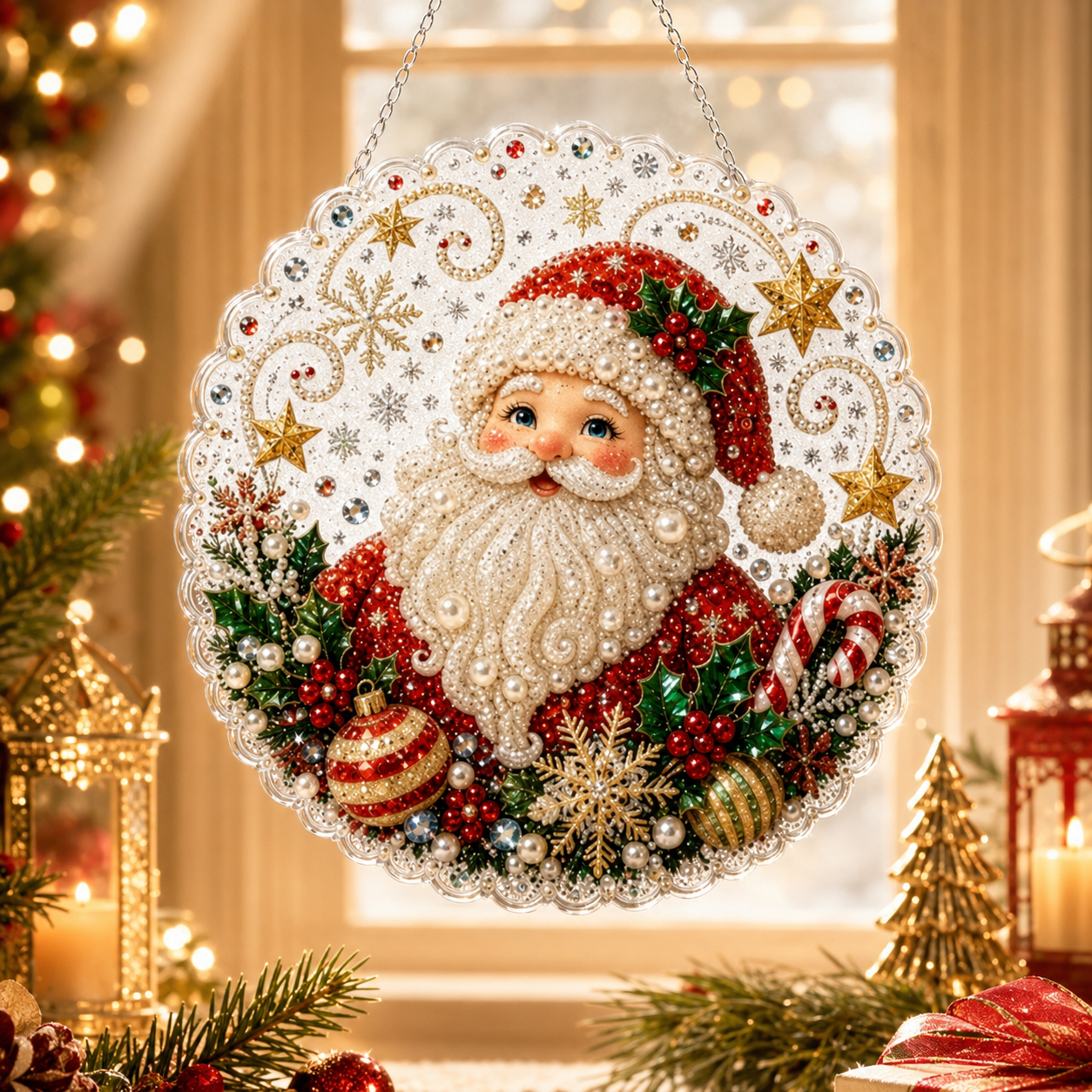 ✨ Seasonal Diamond Art Hanging Ornament Collection |DIY Holiday Craft Kit
